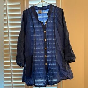 Women’s 100% Linen Match Point Button Down Top/Dress